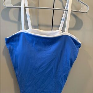 All in Motion Blue and White Camisole